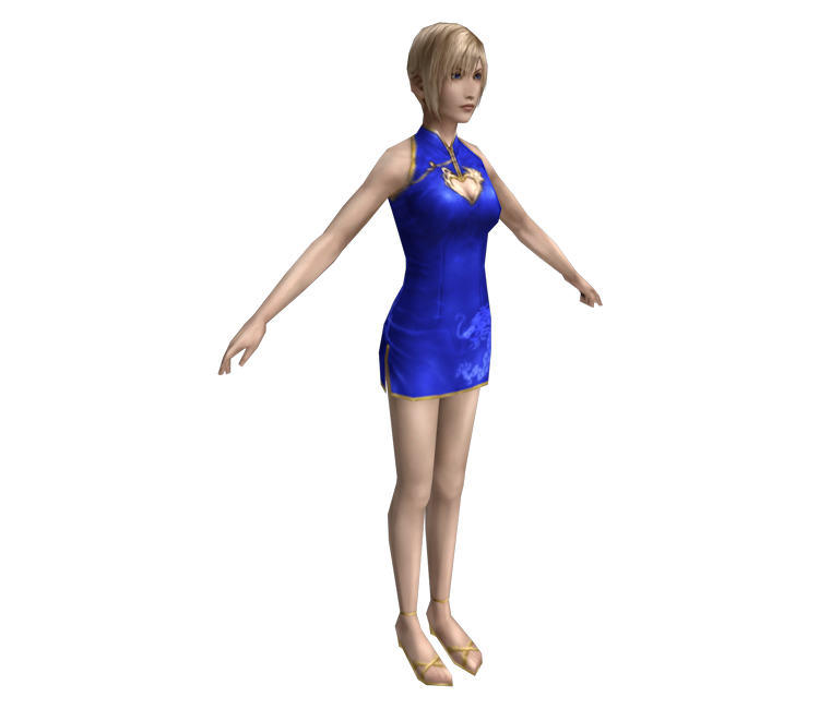 PSP - The 3rd Birthday - Aya Brea (China Dress) - The Models Resource