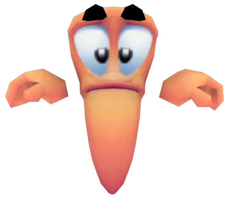 GameCube - Worms 3D - Worm - The Models Resource