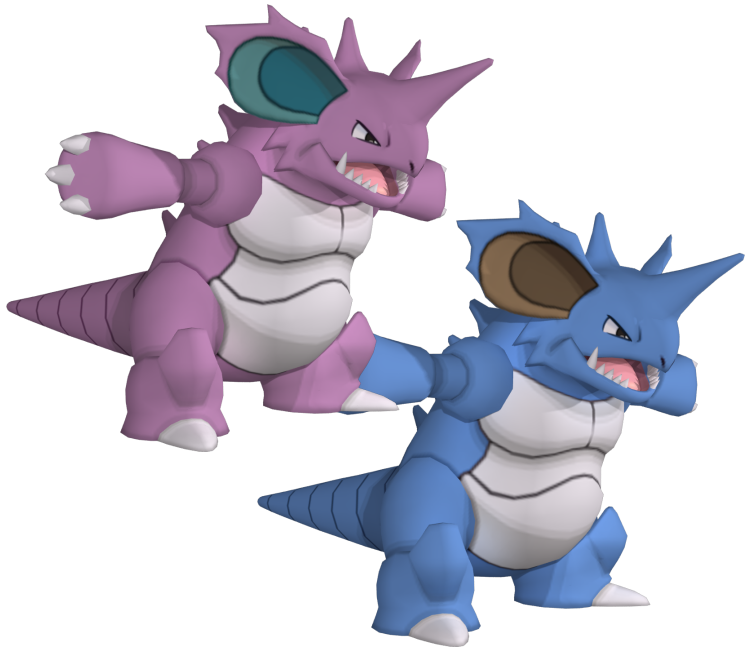 3DS - Pokémon X / Y - #034 Nidoking - The Models Resource