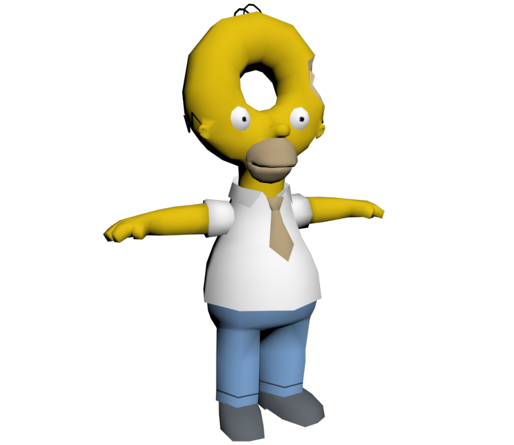 PC / Computer - The Simpsons: Hit & Run - Homer (Donut Head) - The