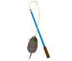 Hopping-Mouse Cat Wand
