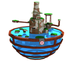 Buoy Base Main Planet (Low-Poly)