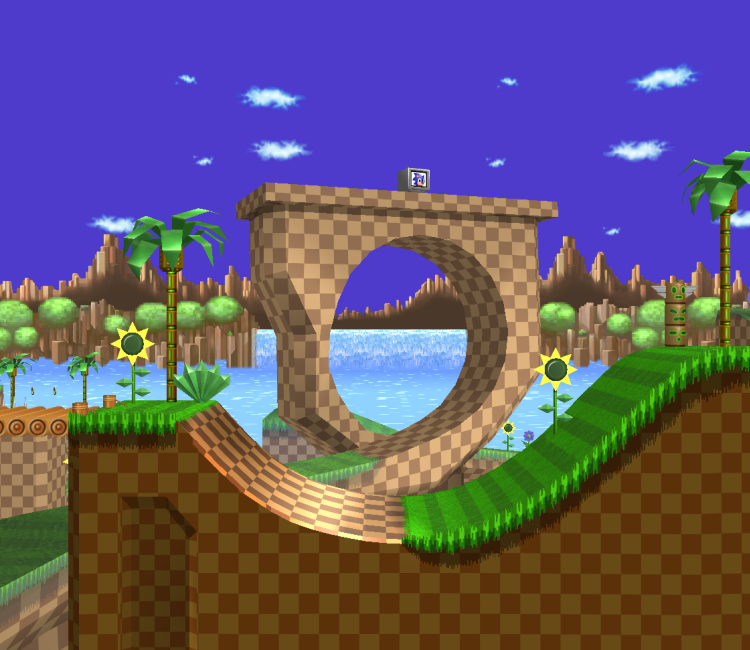 Wii - Super Smash Bros. Brawl - Green Hill Zone - The Models Resource