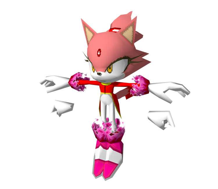 ds dsi sonic rush burning blaze the models resource