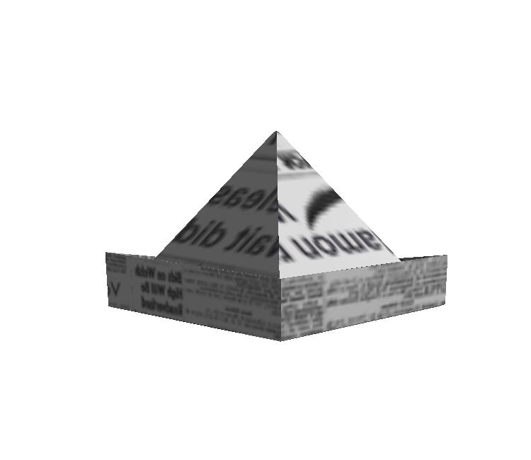Pc Computer Roblox Paper Hat The Models Resource - mario hat texture roblox