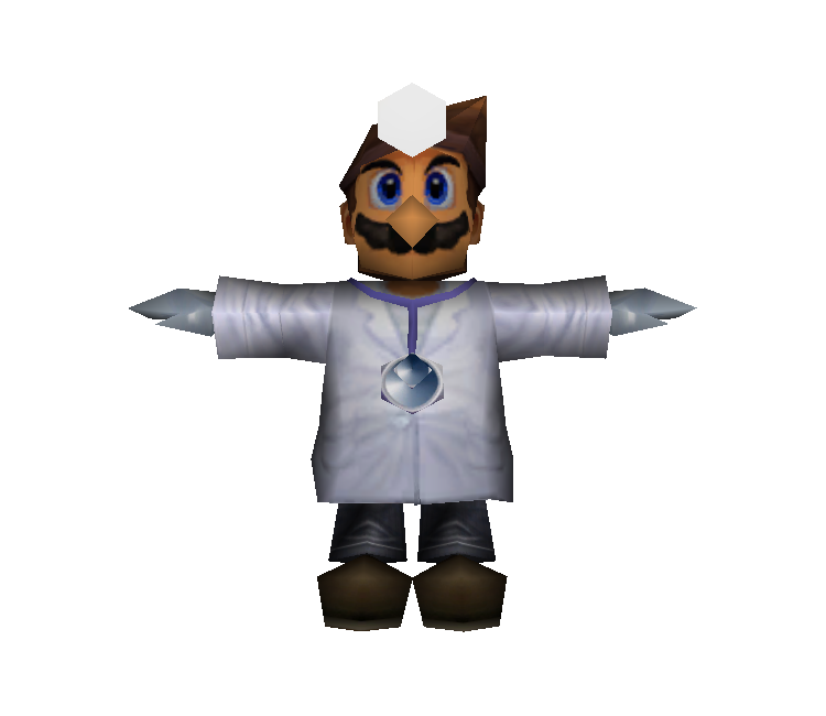 gamecube super smash bros melee dr mario low poly the