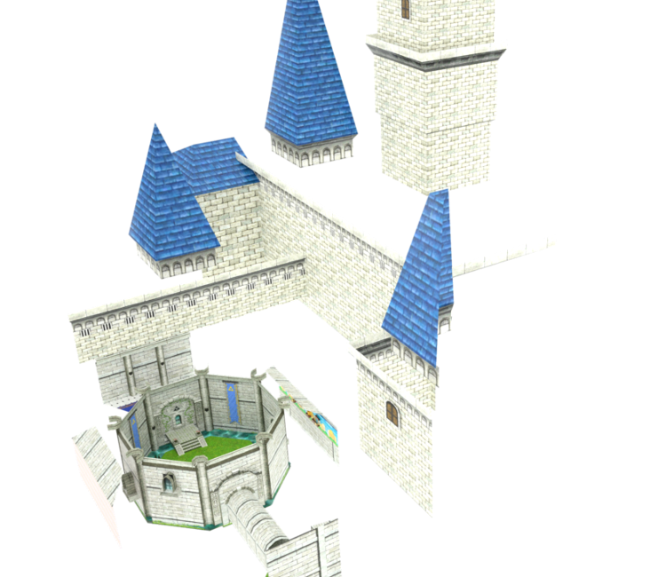 The Legend of Zelda: Ocarina of Time 3D Link Castle Cardboard