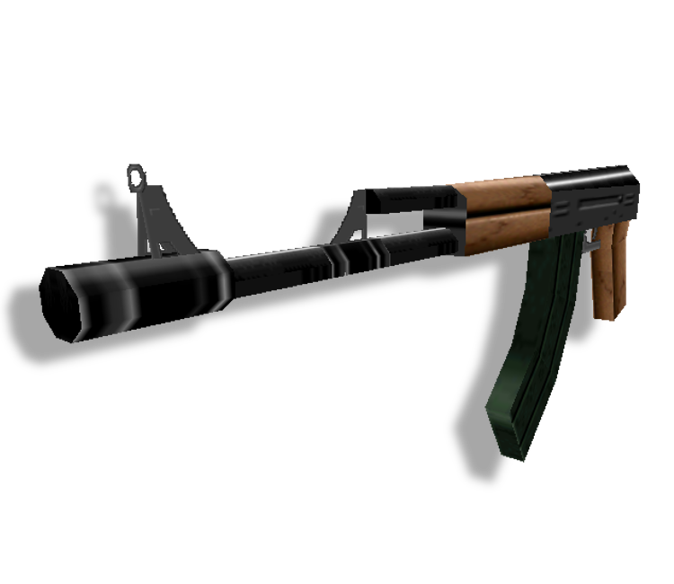 The Ak-47 in GoldenEye 007 somewhat resembles a black pencil crayon.