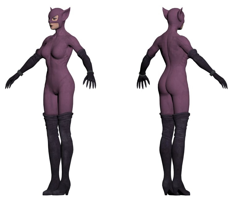 arkham city catwoman model