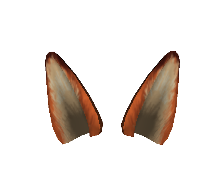 Pc Computer Roblox Zootopia Faux Fox Ears The Models Resource - faux ears roblox