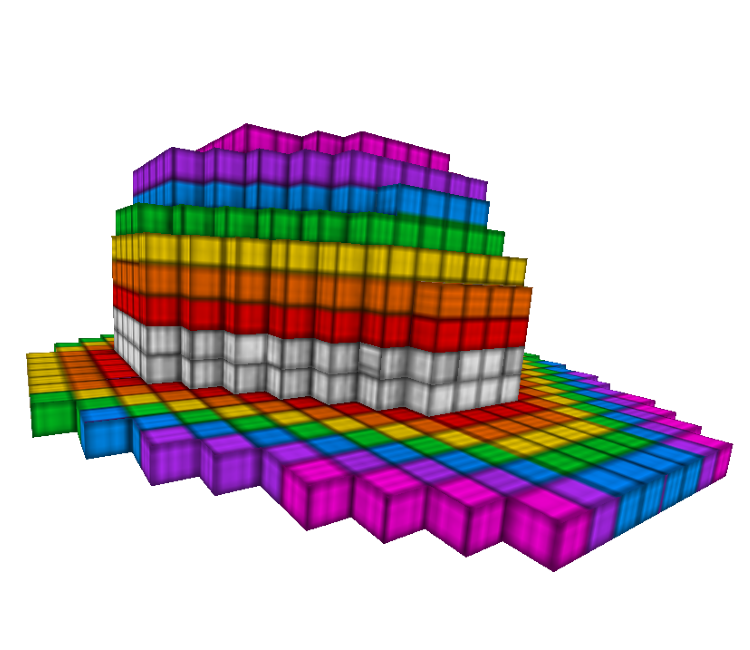 Pc Computer Roblox 8 Bit Rainbow Bowler The Models Resource - rainbow guest roblox