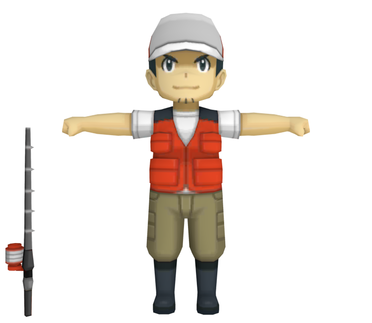 3DS - Pokémon Omega Ruby / Alpha Sapphire - Fisherman - The Models Resource