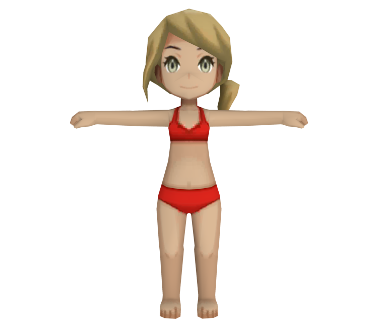 3DS - Pokémon Ultra Sun / Ultra Moon - Swimmer (Female) - The Models  Resource