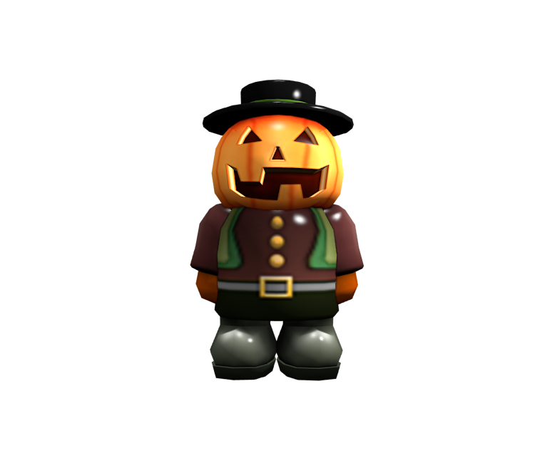 Pc Computer Roblox Pumpkin Shoulder Friend The Models Resource - all pumpkin hats roblox