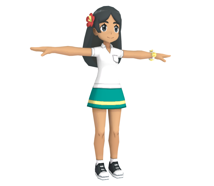 3DS - Pokémon Ultra Sun / Ultra Moon - Swimmer (Female) - The Models  Resource