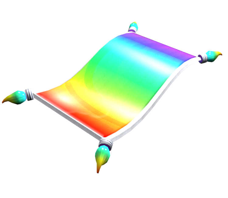 Pc Computer Roblox Rainbow Magic Carpet The Models Resource - how to fly a magic carpet on roblox xbox one