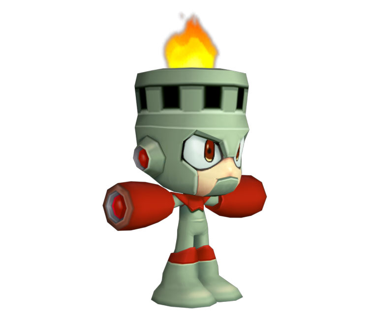 Psp Mega Man Powered Up Fire Man The Models Resource