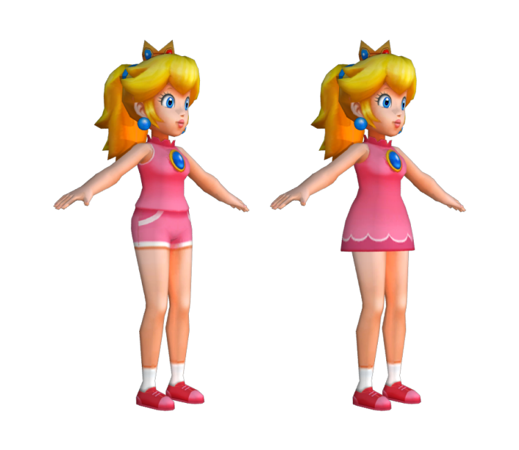 Wii - Mario Sports Mix - Peach - The Models Resource