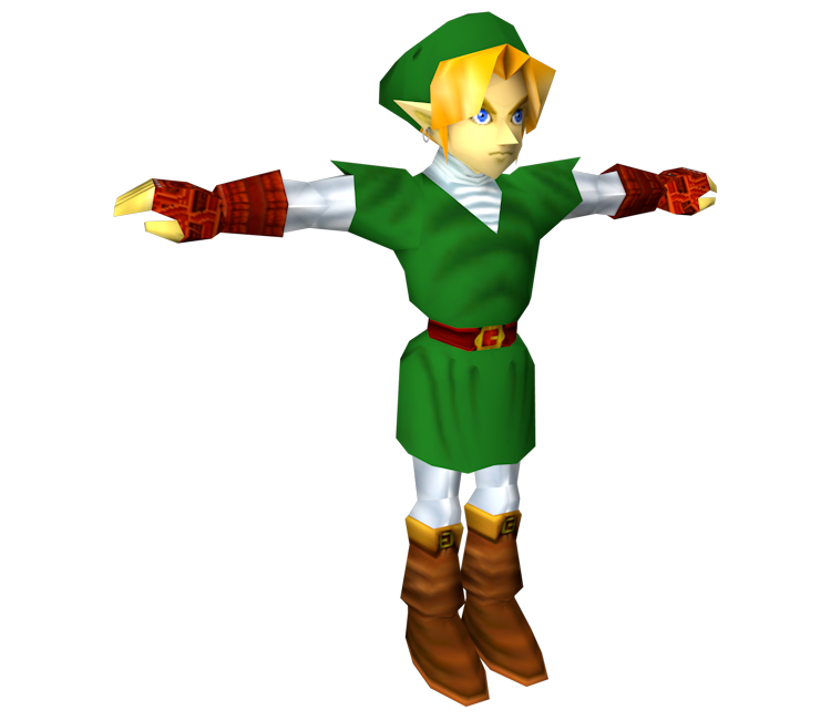 Nintendo 64 - The Legend of Zelda: Ocarina of Time - Link (Adult, Low Poly)  - The Models Resource