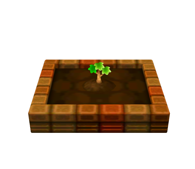 3DS - Animal Crossing: New Leaf - Town Tree Sapling - The Models Resource