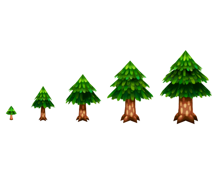 3DS - Animal Crossing: New Leaf - Cedar Tree - The Models Resource