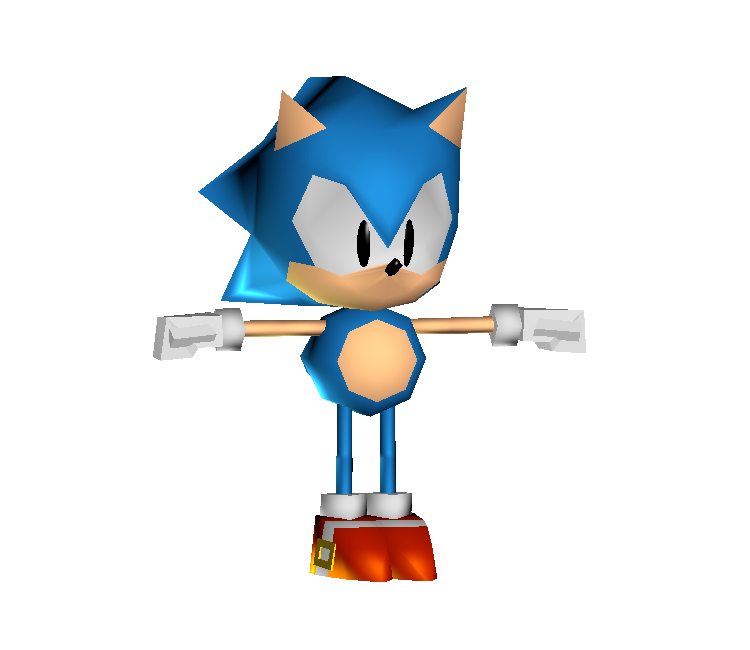 Custom / Edited - Sonic the Hedgehog Customs - Sonic (Sonic Mania, T-Posed)  - The Models Resource