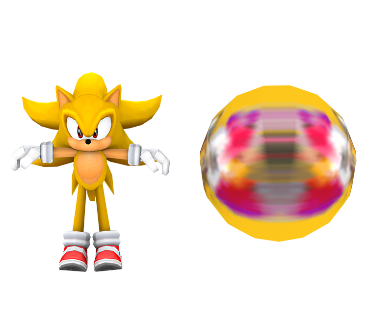 Dreamcast - Sonic Adventure - Super Sonic - The Models Resource