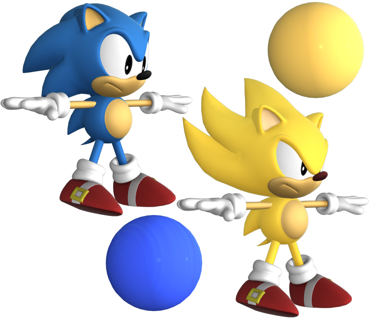 Classic Sonic 3D model 