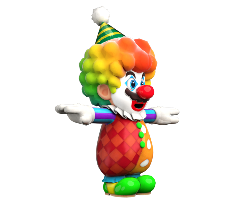 Nintendo Switch - Super Mario Odyssey - Mario (Clown) - The Models Resource