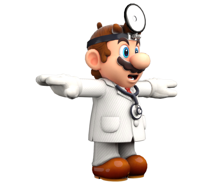 Plano átomo articulo Nintendo Switch - Super Mario Odyssey - Mario (Doctor) - The Models Resource