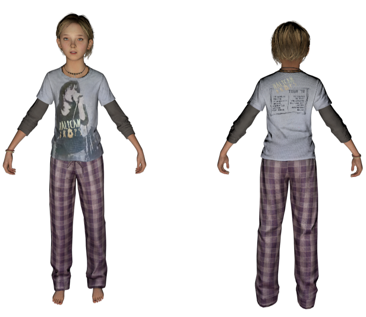 PlayStation 4 - The Last of Us: Remastered - Sarah - The Models Resource