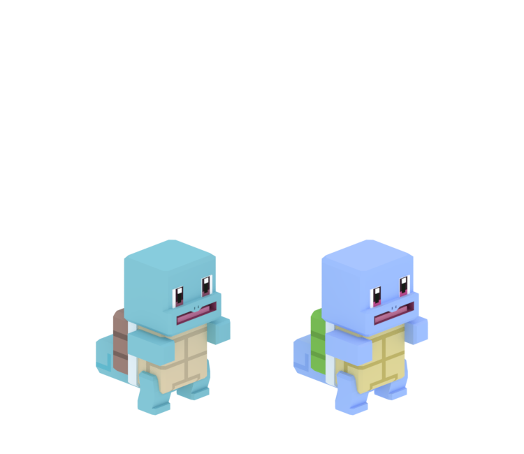 Mobile - Pokémon Quest - #007 Squirtle - The Models Resource