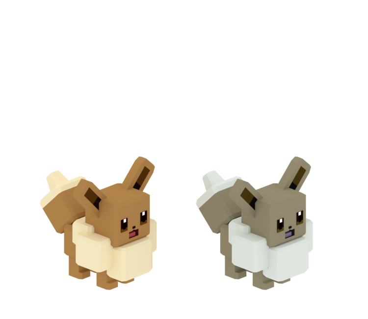 3D Printable Pokemon Quest Articulated Eevee Toy by Chris D'Argenio