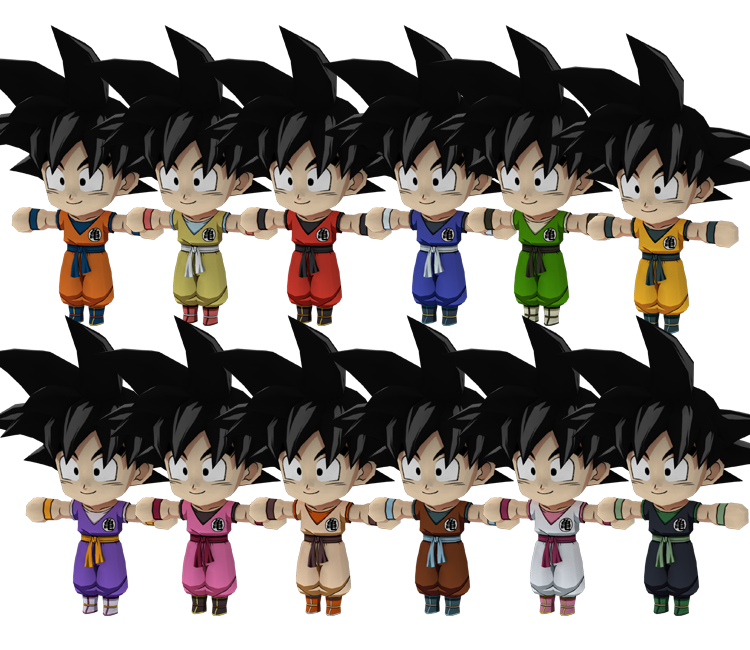 PSP - Dragon Ball Evolution - Son Goku - The Models Resource