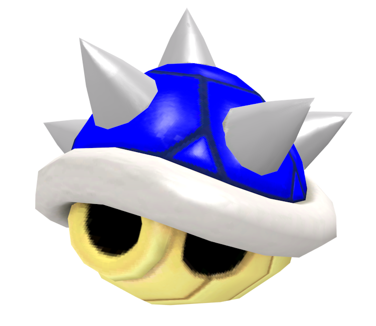 mario kart blue shell pillow