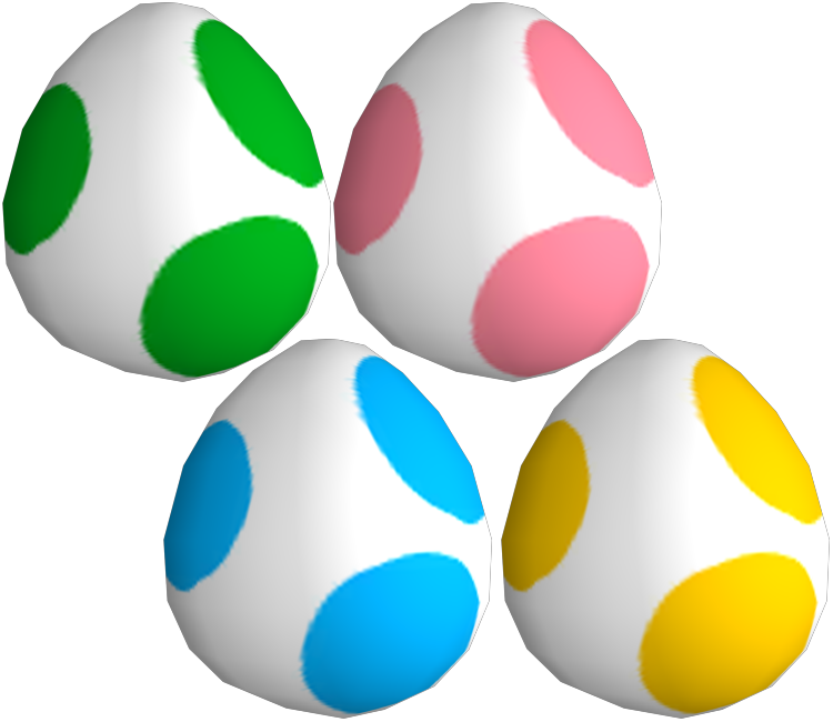 Wii - New Super Mario Bros. Wii - Yoshi Egg - The Models Resource