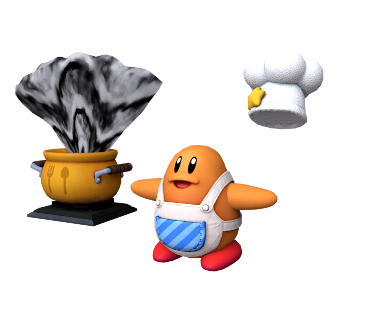 Modtagelig for Ulejlighed Ryg, ryg, ryg del Nintendo Switch - Kirby: Star Allies - Chef Kawasaki - The Models Resource