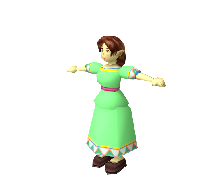 Nintendo 64 - The Legend of Zelda: Ocarina of Time - Link (Adult, Low Poly)  - The Models Resource