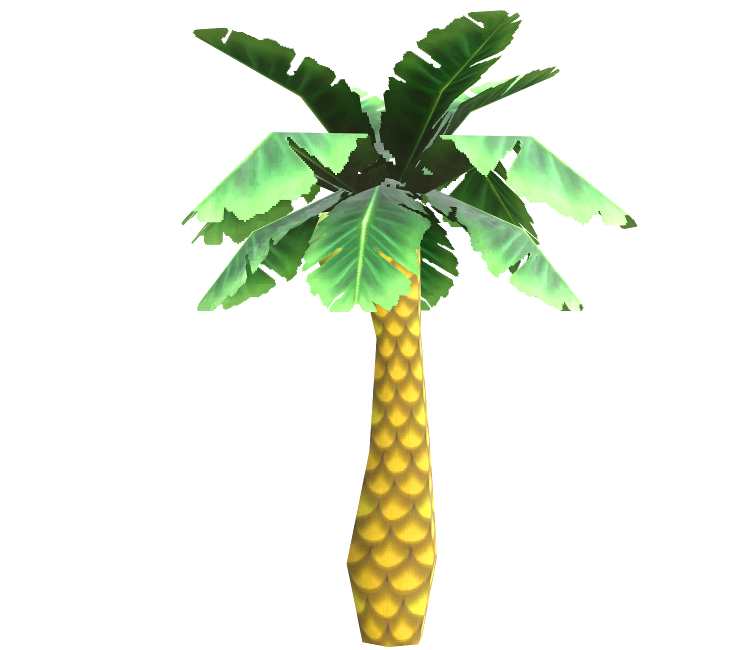 3DS Mario Kart 7 Palm Tree The Models Resource