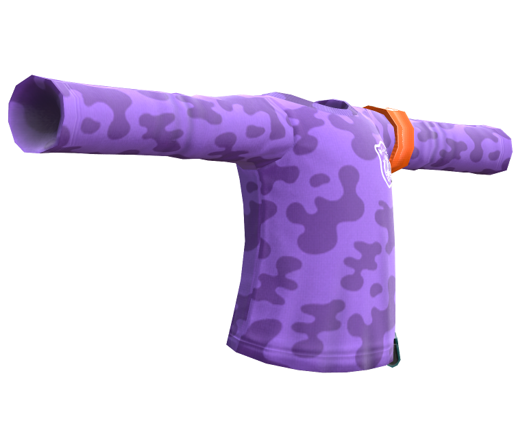 Nintendo Switch - Splatoon 2 - Purple Camo LS - The Models Resource