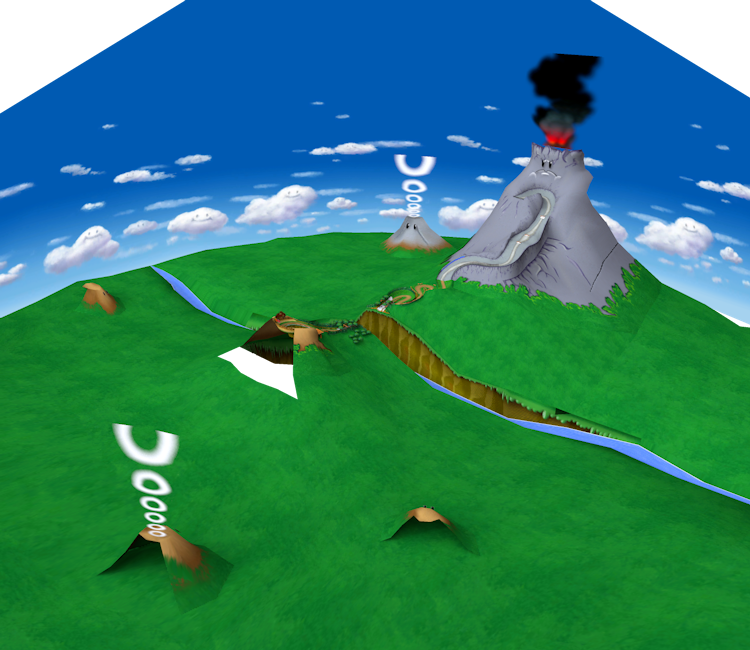 instinto Emperador réplica Wii - Mario Kart Wii - GCN DK Mountain - The Models Resource