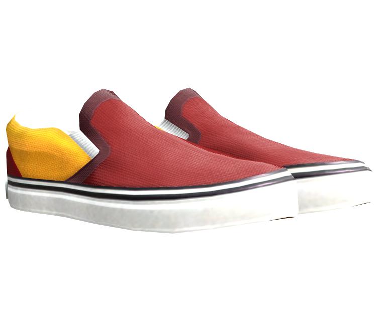 Nintendo Switch - Splatoon 2 - Red Slip-Ons - The Models Resource