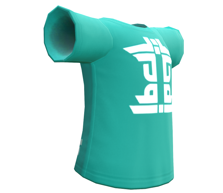 Nintendo Switch - Splatoon 2 - Mint Tee - The Models Resource