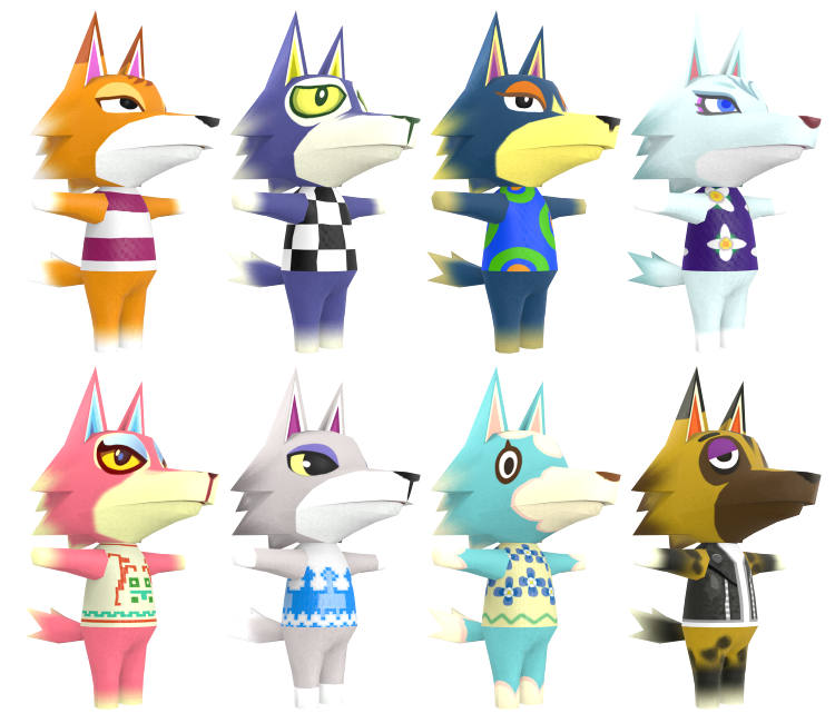 Wii U - Animal Crossing: amiibo Festival - Wolves - The Models Resource
