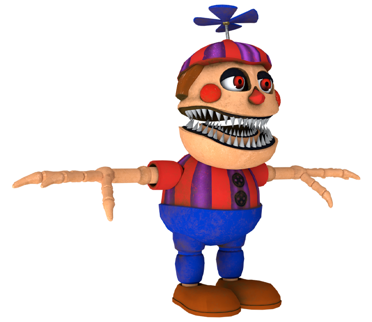 Modelnightmare - Fnaf 4 Nightmare Freddy Png Transparent PNG