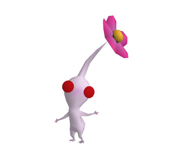 Wii - Super Smash Bros. Brawl - White Pikmin Trophy - The Models Resource