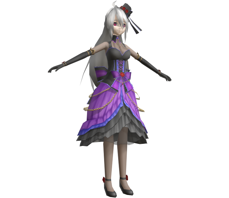 Psp Hatsune Miku Project Diva Extend Yowane Haku Gothic Purple The Models Resource