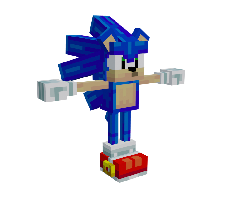 Sonic 2 (sonic sprites). Minecraft Skin