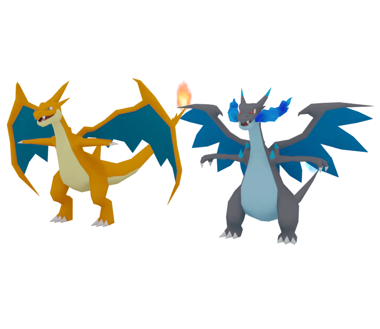 3DS - Pokémon Super Mystery Dungeon - #006 Mega Charizard X/Y - The Models  Resource