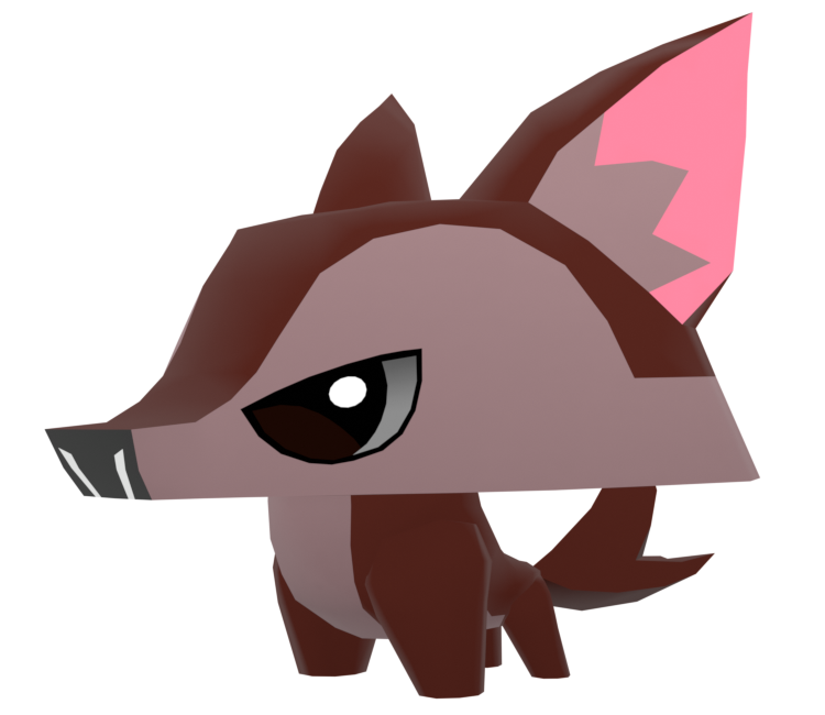 Mobile - Animal Jam: Play Wild! - Pet Coyote - The Models Resource